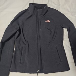 The North Face Women's Black Jacket with Pink Logo